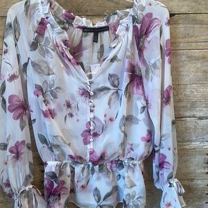 WHBM Floral Blouse NWT